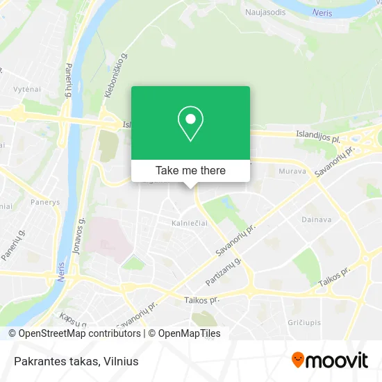 Карта Pakrantes takas