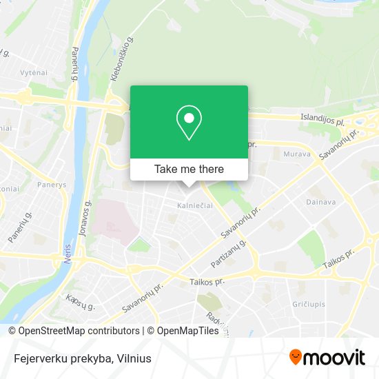 Карта Fejerverku prekyba