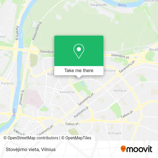 Карта Stovėjimo vieta