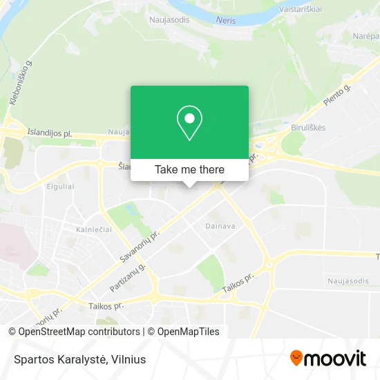 Карта Spartos Karalystė