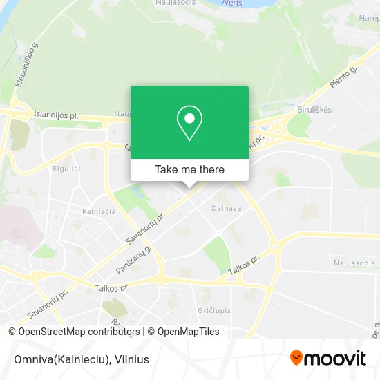 Карта Omniva(Kalnieciu)