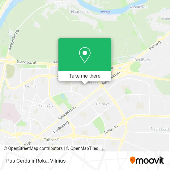 Карта Pas Gerda ir Roka
