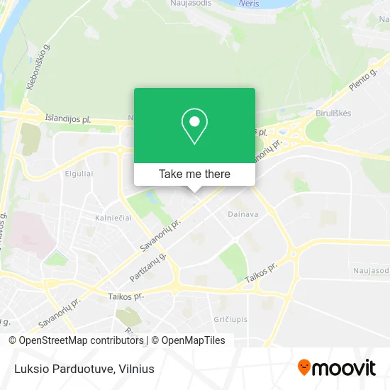 Карта Luksio Parduotuve