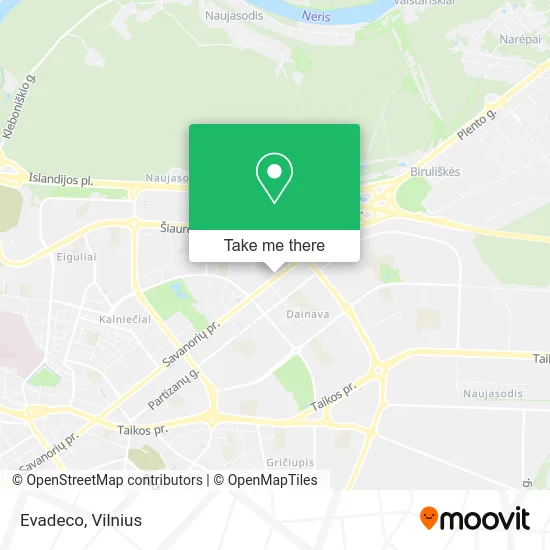 Карта Evadeco