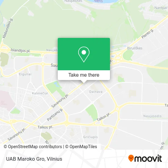 Карта UAB Maroko Gro