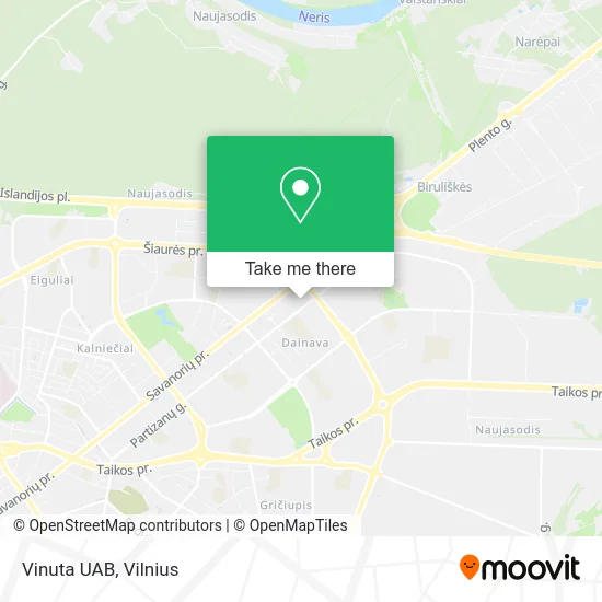 Карта Vinuta UAB