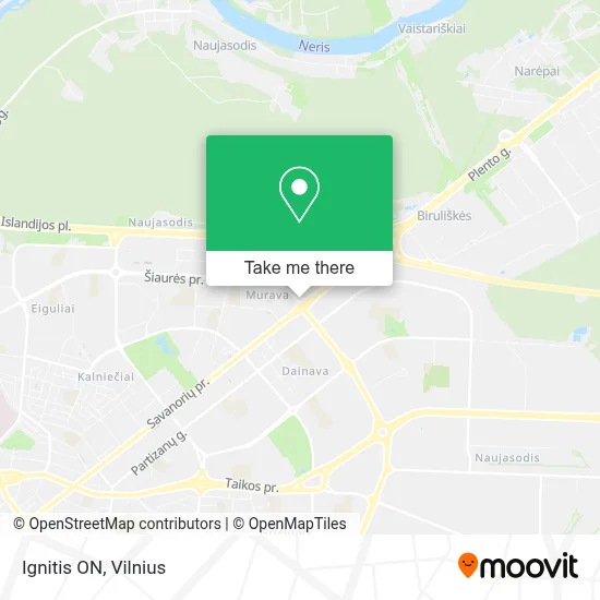 Ignitis ON map