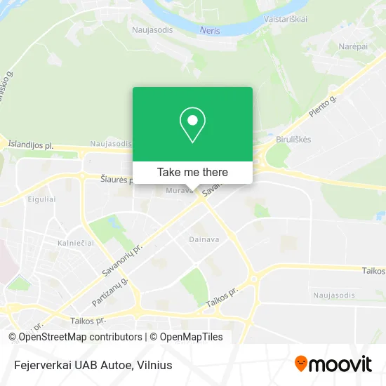 Карта Fejerverkai UAB Autoe