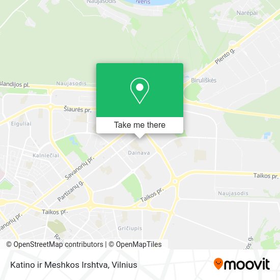 Карта Katino ir Meshkos Irshtva