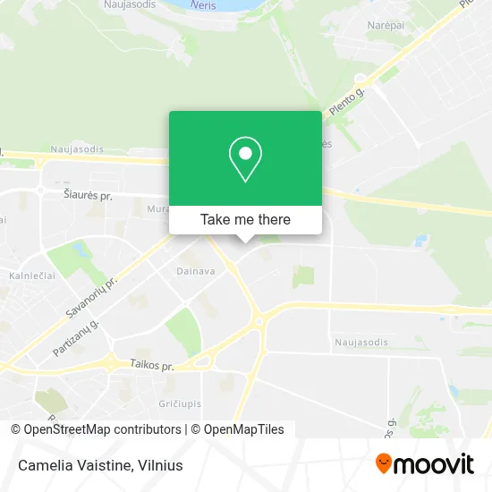 Camelia Vaistine map