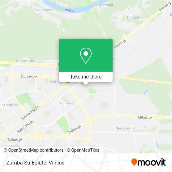 Карта Zumba Su Eglute