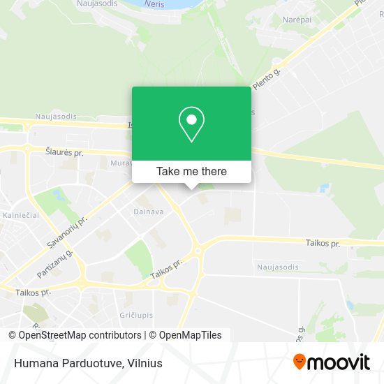 Карта Humana Parduotuve
