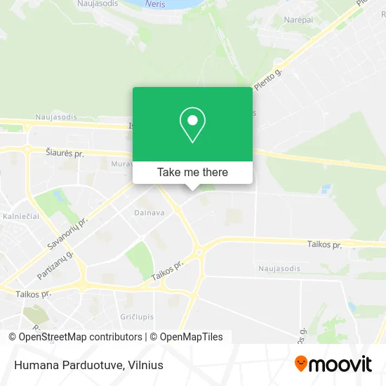 Карта Humana Parduotuve