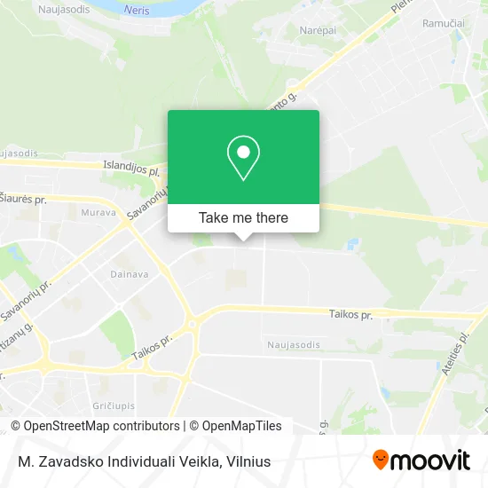 Карта M. Zavadsko Individuali Veikla