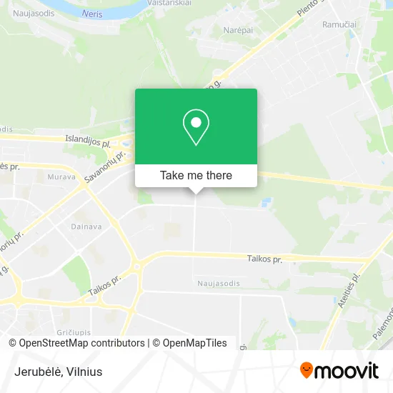 Карта Jerubėlė