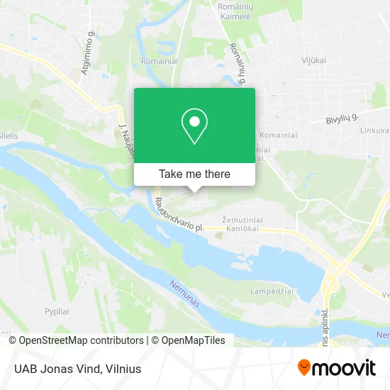 Карта UAB Jonas Vind