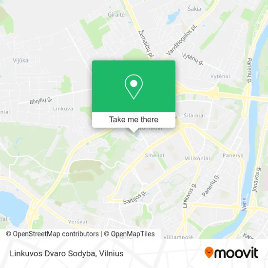 Карта Linkuvos Dvaro Sodyba