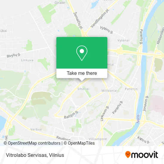 Карта Vitrolabo Servisas