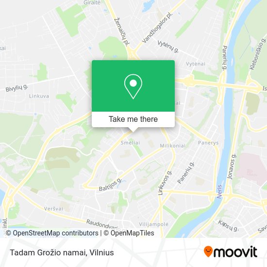 Карта Tadam Grožio namai