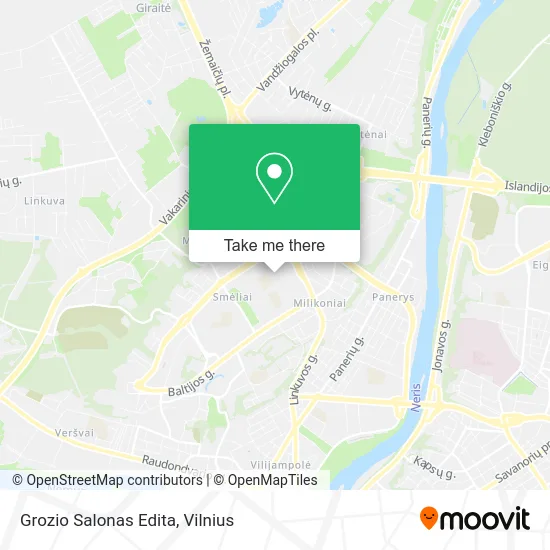 Карта Grozio Salonas Edita