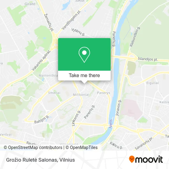 Карта Grožio Ruletė Salonas