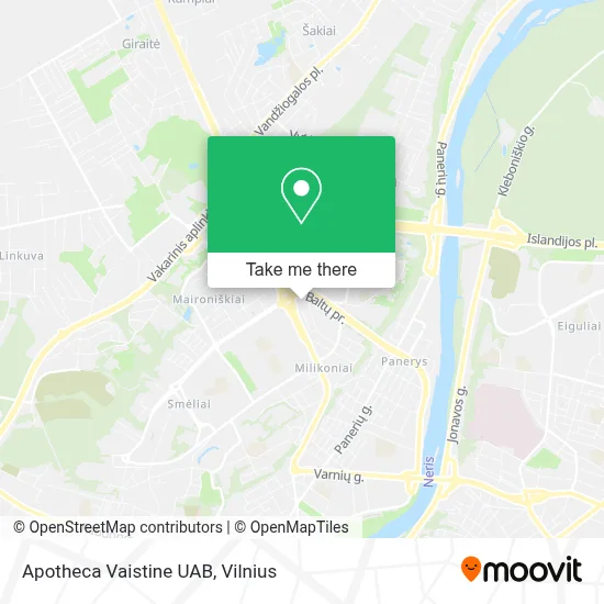 Apotheca Vaistine UAB map