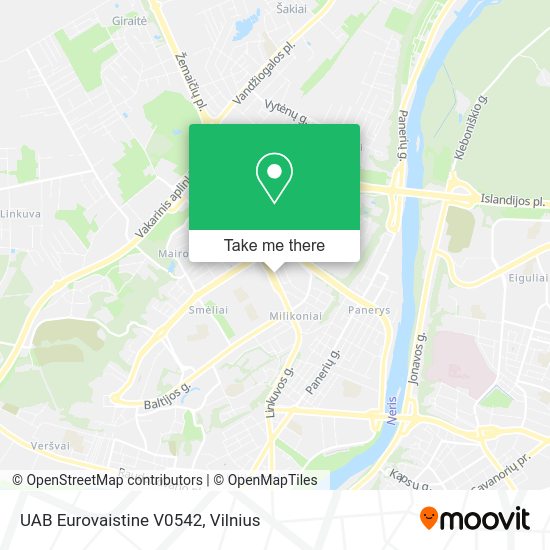 Карта UAB Eurovaistine V0542