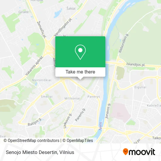 Карта Senojo Miesto Desertin