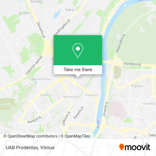 Карта UAB Prodentas