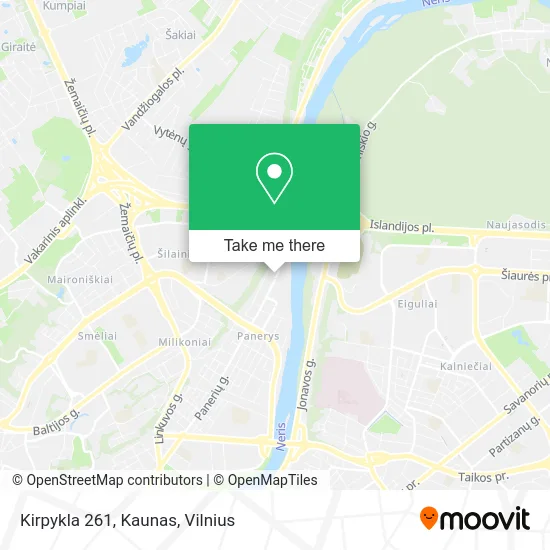 Карта Kirpykla 261, Kaunas