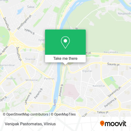 Карта Venipak Pastomatas