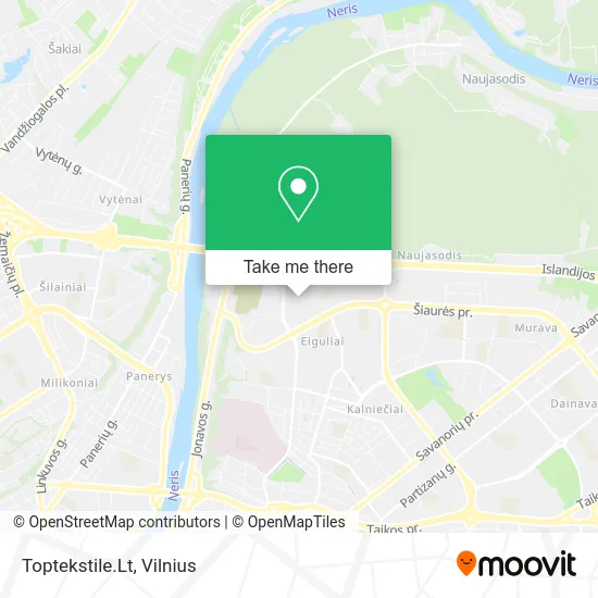 Карта Toptekstile.Lt