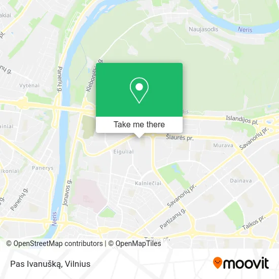 Карта Pas Ivanušką