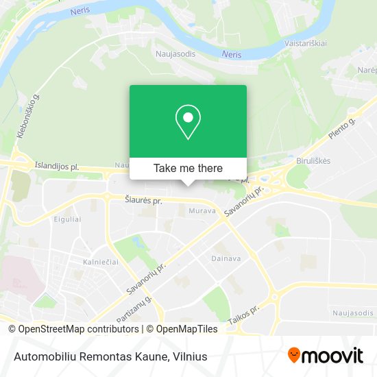 Карта Automobiliu Remontas Kaune