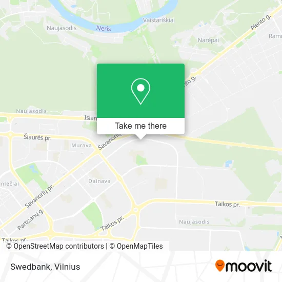Карта Swedbank