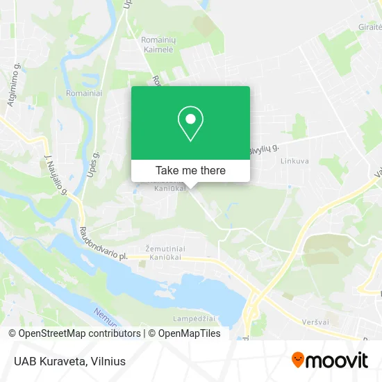 Карта UAB Kuraveta