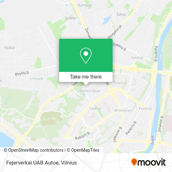 Карта Fejerverkai UAB Autoe