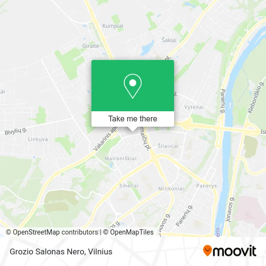 Карта Grozio Salonas Nero