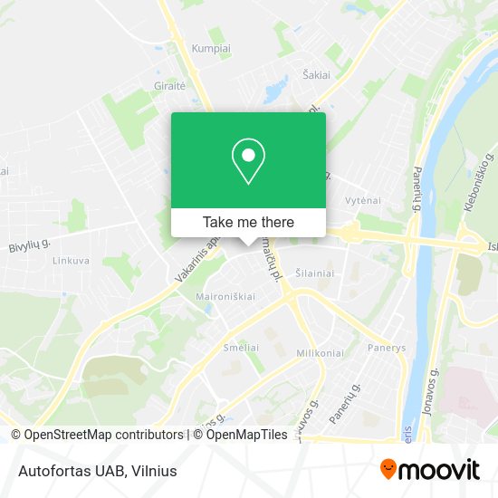 Карта Autofortas UAB
