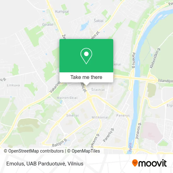 Карта Emolus, UAB Parduotuvė