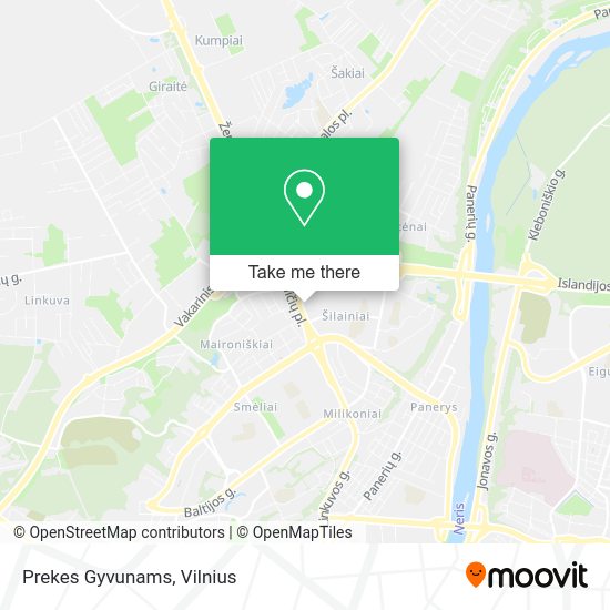 Карта Prekes Gyvunams