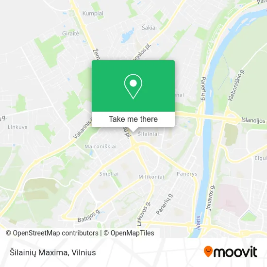 Карта Šilainių Maxima