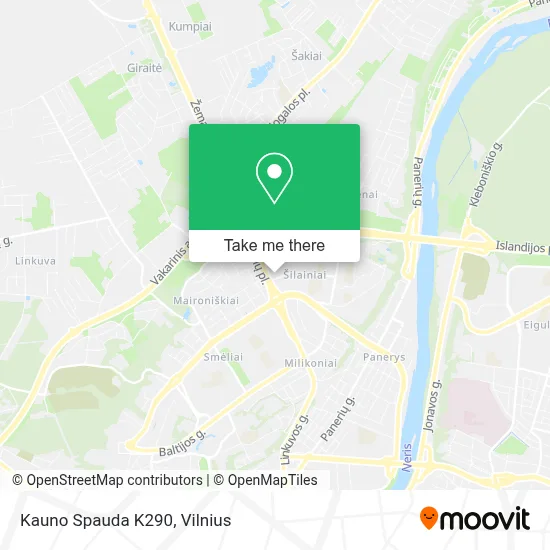Kauno Spauda K290 map