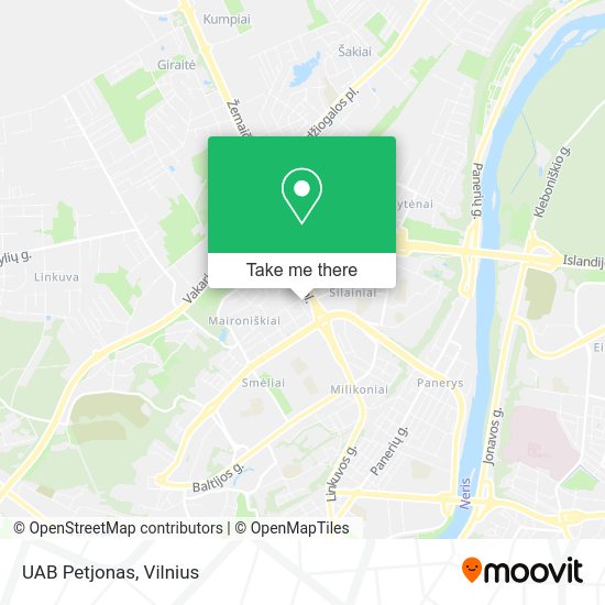 Карта UAB Petjonas