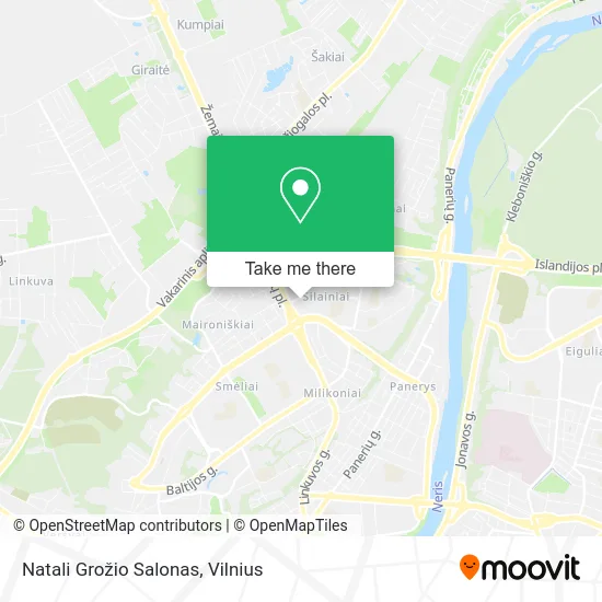 Карта Natali Grožio Salonas