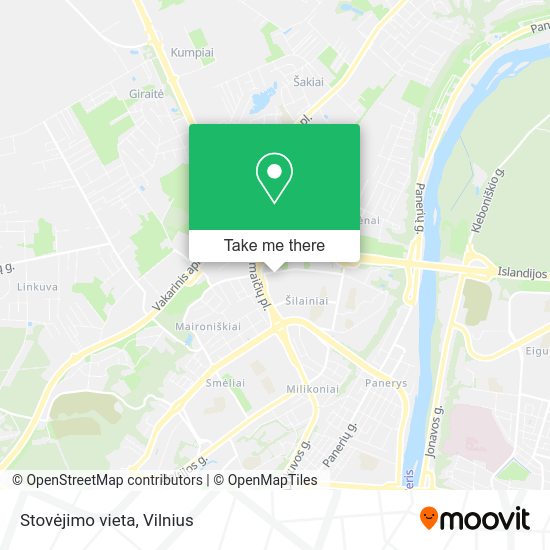 Карта Stovėjimo vieta