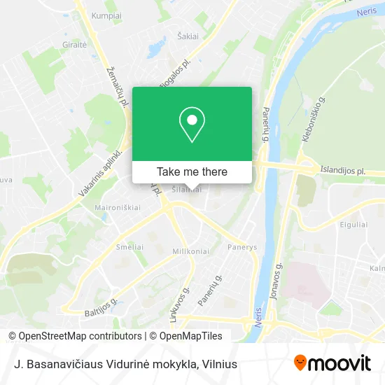 J. Basanavičiaus Vidurinė mokykla map