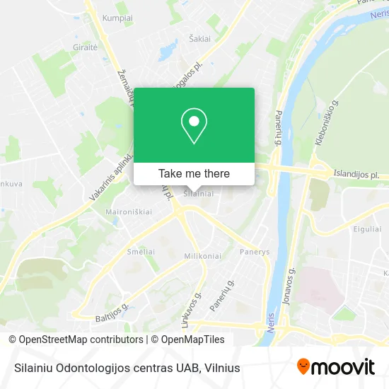 Silainiu Odontologijos centras UAB map
