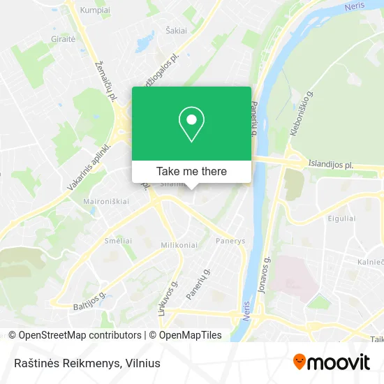 Карта Raštinės Reikmenys