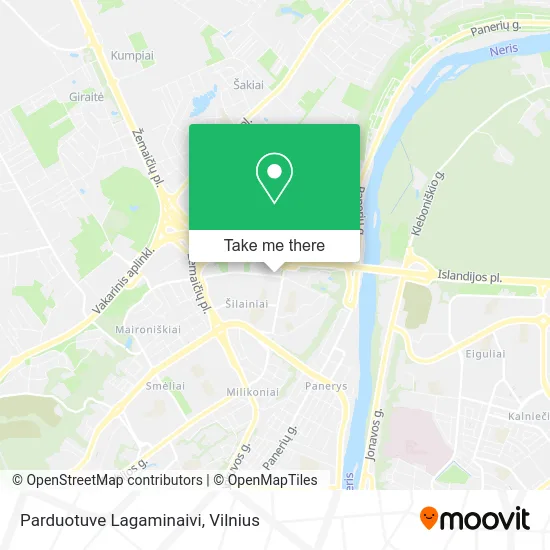 Карта Parduotuve Lagaminaivi